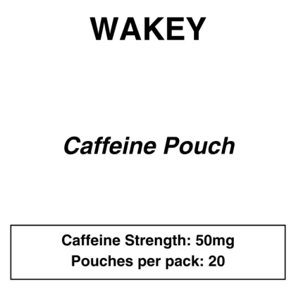 Wakey – Caffeine Pouches – 50mg Caffeine – 20 Pouches Pack - Blizzard Mint, Cherry Overdrive; Cola, Fruit