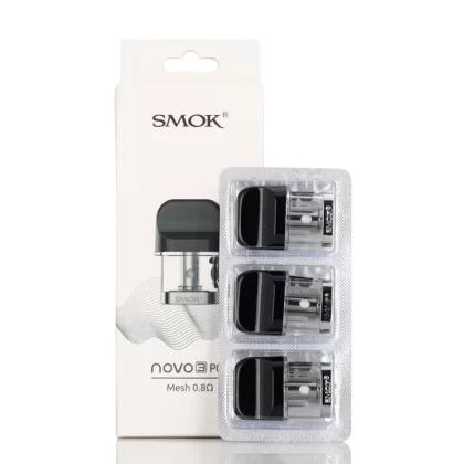 SMOK Novo 3 Replacement Pod Cartridge - 0.8ohm Meshed Coil 3pcs/pack