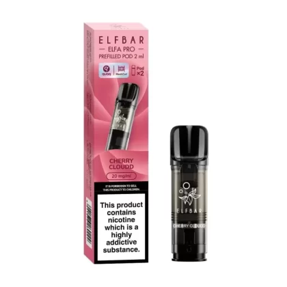 Cherry Cloudd (Cherry Candy) Prefilled Pods Elfa PRO Series by Elf Bar (2 x 2ml) - 20mg