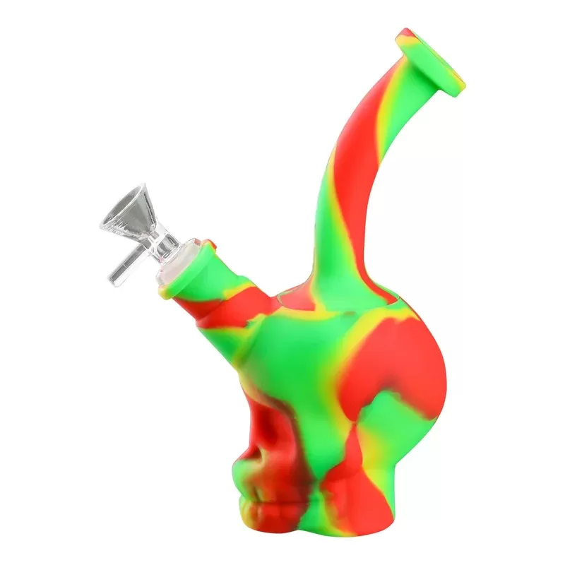 Silicone Skull Bong – 8in