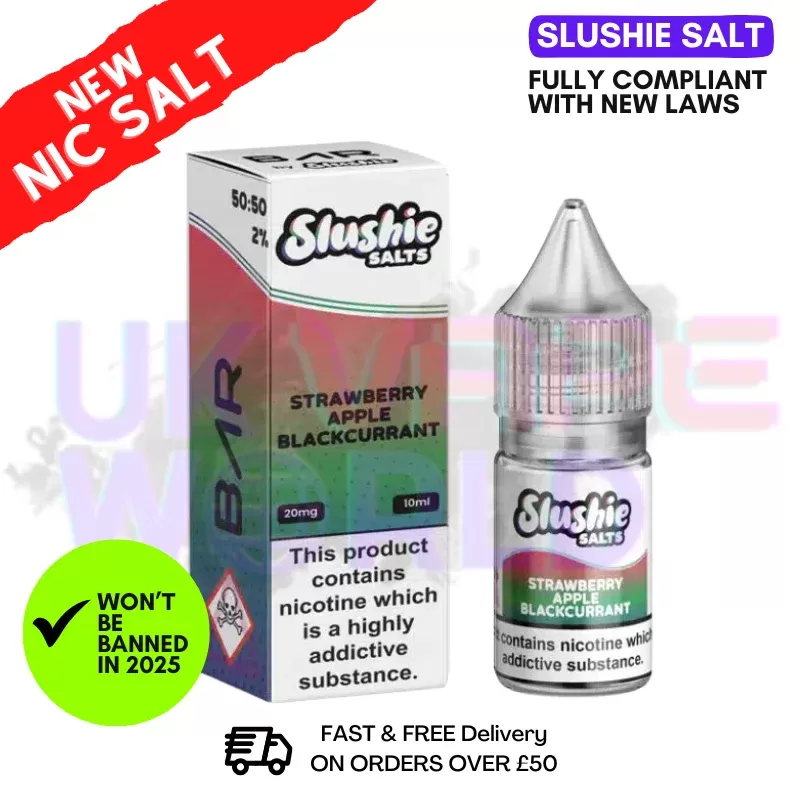 Slushie Salts Strawberry Apple Blackcurrant E Liquid