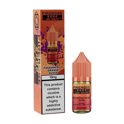 ELUX FIREROSE 5000 PASSION FRUIT ORANGE GUAVE 10ML NIC SALT E-LIQUID