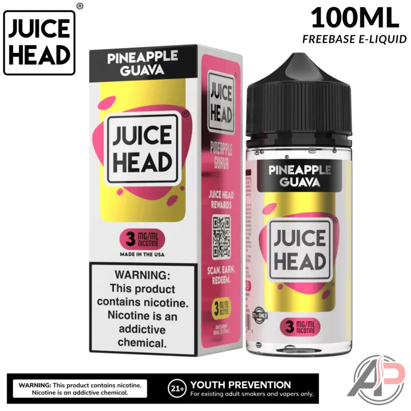 Juice Head Pineapple Guava E-Liquid 100mL