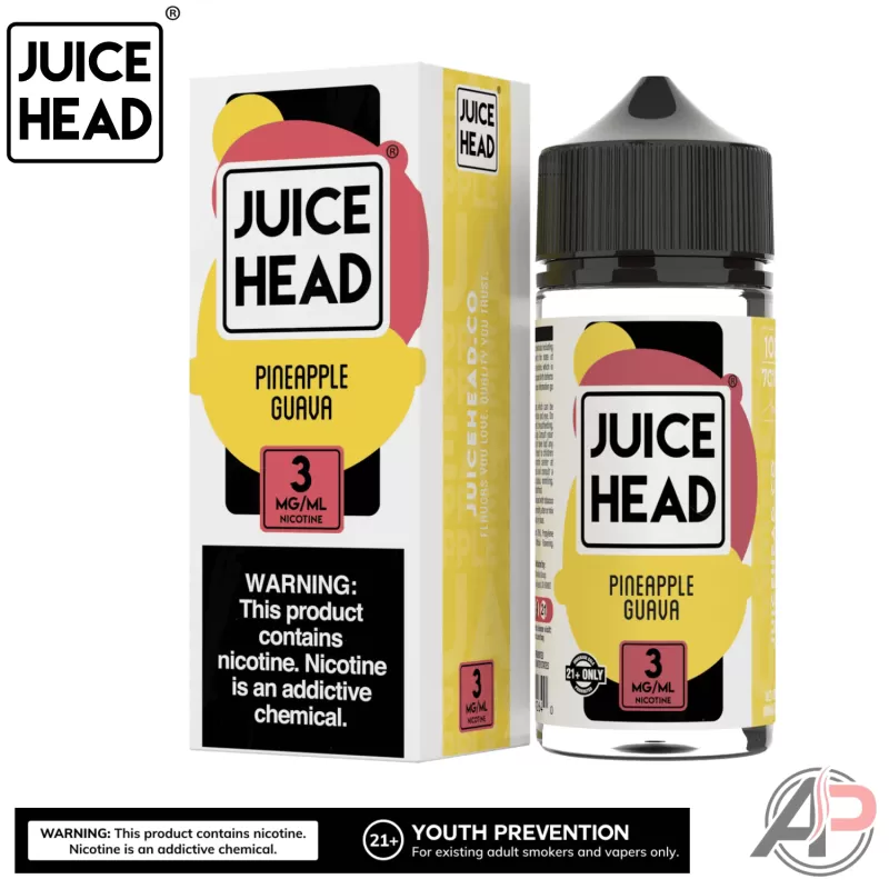 Juice Head Pineapple Guava E-Liquid 100mL - Image 2