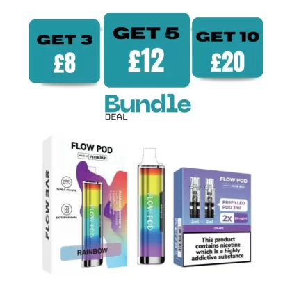 Flow Pod CP600 Pod Kit + Flow Pod Prefilled Pods (Bundle) - Ninja Green / Lemon & Lime