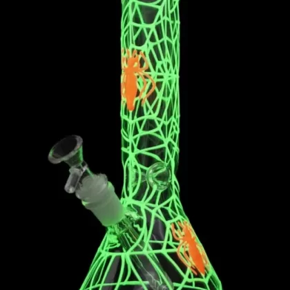 KindVibez Glow In the Dark Water Pipe – Spidey Sense - Vape Store