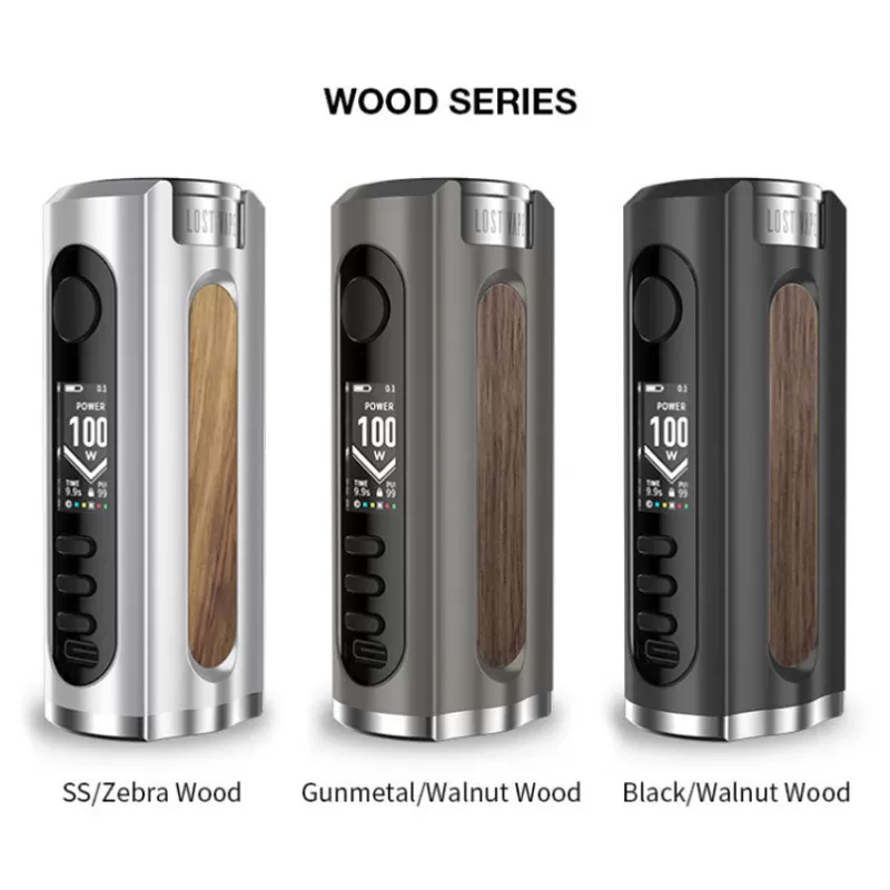 Lost Vape Grus Box Mod 100W - SS / Jungle - Image 3