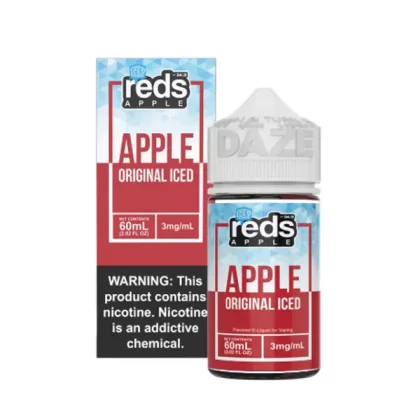 7 Daze – Reds Apple Iced 60mL - Vape Product, Vape Product