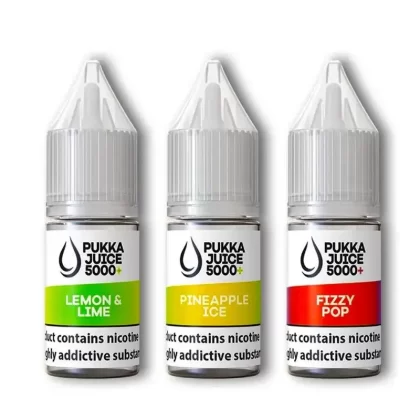 Pukka Juice 5000+ Nic Salt E-Liquids - 10 Pack - 20mg / Blueberry Strawberry Burst
