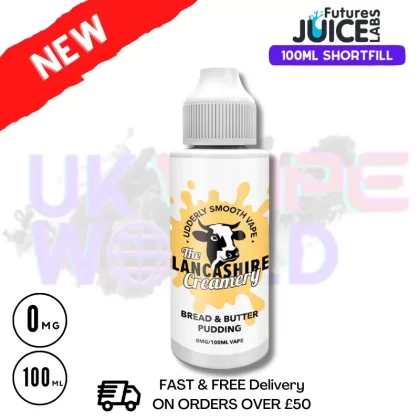 The Lancashire Creamery Bread & Butter Pudding Eliquid 100ml