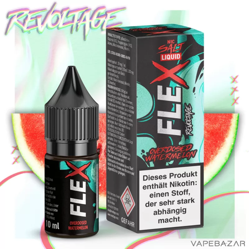 Revoltage Flex – Overdosed Watermelon - Nikotinfrei, 10mg/ml