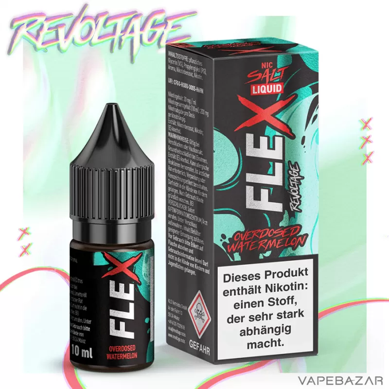 Revoltage Flex – Overdosed Watermelon - Nikotinfrei, 10mg/ml - Image 2