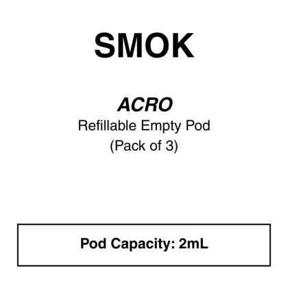SMOK Acro Replacement Pods (3 Pack) - Vapeys Co Nz