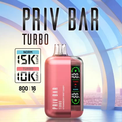 PRIV BAR Turbo Disposable Device - 15000 Puffs - Watermelon Chill