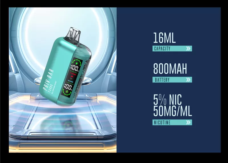 PRIV BAR Turbo Disposable Device - 15000 Puffs - Watermelon Chill - Image 2