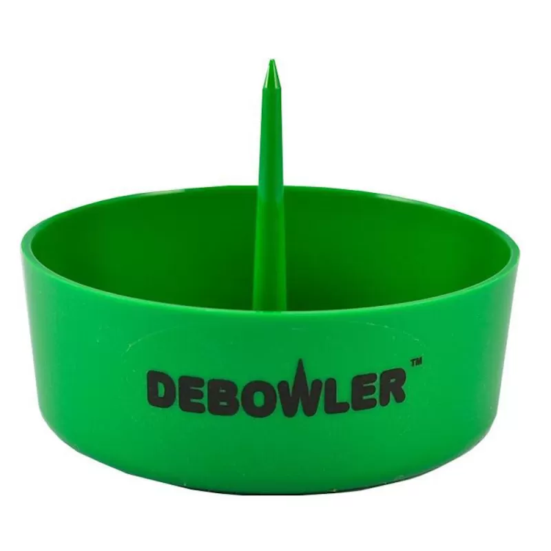 Debowler Ashtray w/ Cleaning Spike | 4 Inch - Debowler Green - Image 3