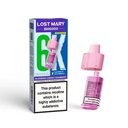 Lost Mary BM6000 Blueberry Cherry Cranberry Pods