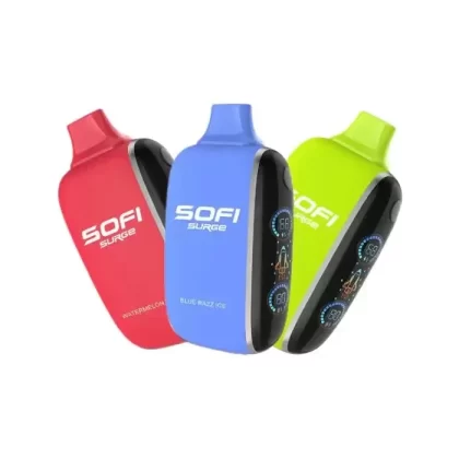 Sofi Surge 25000 Zero Nicotine Vape - Single Pack; BLUE RAZZ ICE, Cherry Bomb; Vape Product