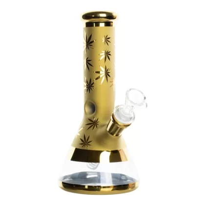 Gold Leaf Plated Bong – 9in