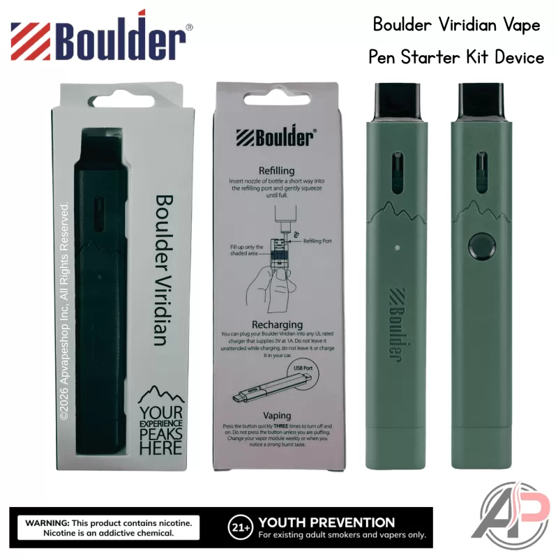 Boulder Viridian Vape Pen Starter Kit Device - Image 2