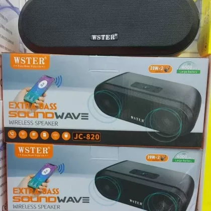 WSTER JC-820 Portable Bluetooth Speaker Wireless Extra Bass 40W 4000mAh