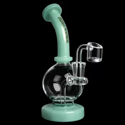 Green Flower Phoenix Star 7 Inch Shorty Ball Rig With Insert Perc