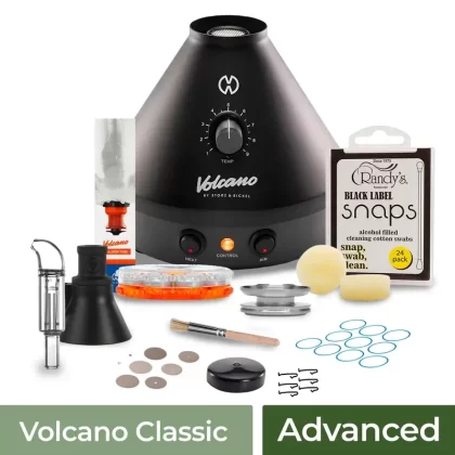 Volcano Classic Advanced Vaporizer Kit - Color#Onyx>Silver (Original)>Green