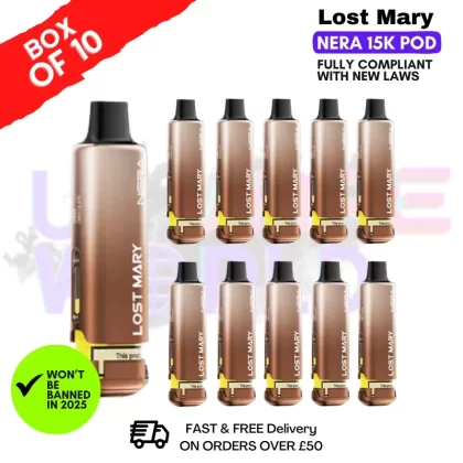 Dubai Chocolate Lost Mary Nera15K REFIL Box OF 10