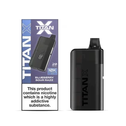 Titan X Prefilled Pod Kit Blueberry Sour Razz - Nicotine Strength#20mg