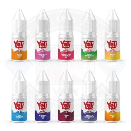 Yeti Summit Series Salt Nicotine 10ml (10mg) - Flavour#Apricot Watermelon Ice>Banana Ice>Blue Raspberry Ice>Blueberry Peach Ice>Cherry Ice>Honeydew Blackcurrant Ice>Mango Ice>Orange Mango Ic