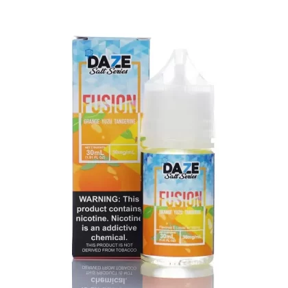7 Daze Fusion TFN Salt - Orange Yuzu Tangerine ICED - 30ml - 50mg
