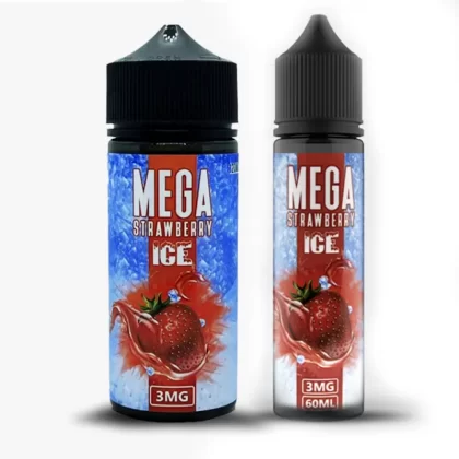 MEGA Strawberry Ice 60ml & 120ml – GRAND E-LIQUIDS - Vapebazaar Pk