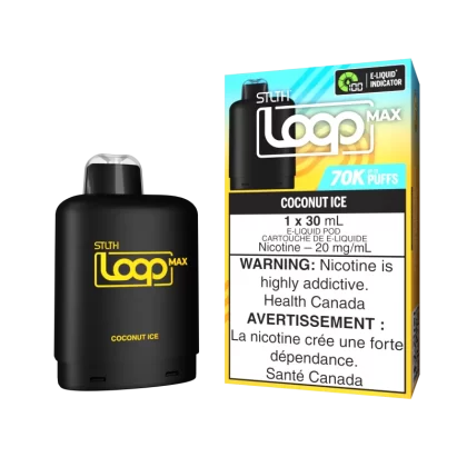 STLTH LOOP MAX Pod Pack - Coconut Ice - 20 mg/mL (wholeseller) - Excise ON, 20 mg/mL (wholeseller) - Excise AB