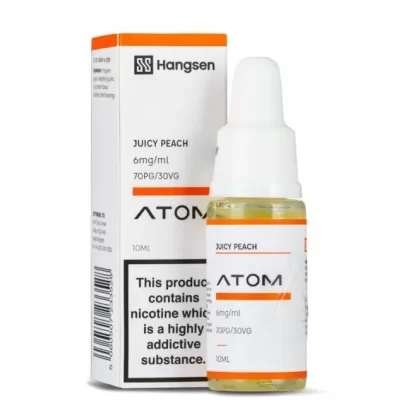 Hangsen Juicy Peach E Liquid – Atom Series (10ml)