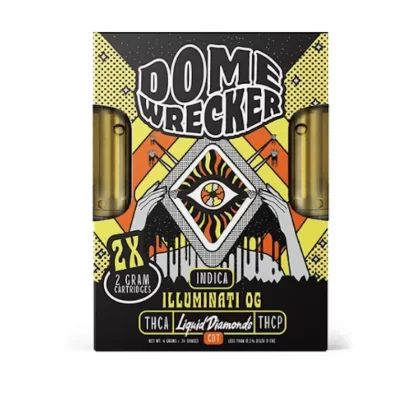Dome Wrecker Illuminati OG THC-A Duo Cartridges – 4000mg - Ejuicewarehouse