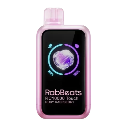 Ruby Raspberry RabBeats RC10000 Touch - Consumer; Vape Product; 5 Pack, Single