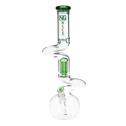 Nice Glass – 18″ Double Zong 4-Arm Perc Beaker