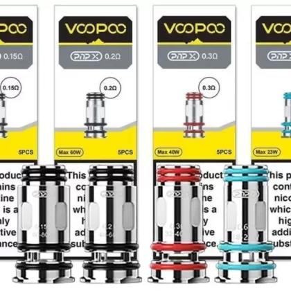 Voopoo PnP X Replacement Coils 0.15,0.2,0.3,0.6&0.8 Ohm (5 Coils)