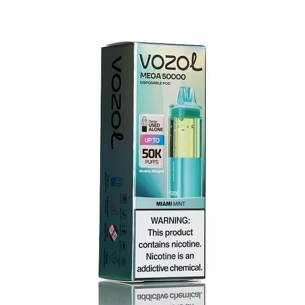 Vozol MEGA 50K 50000 Puffs Disposable Pod - 18mL - Blue Razz Ice - Image 3