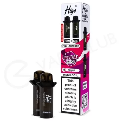 Pink Lemonade Higo Krystal Pro 600 Prefilled Pods