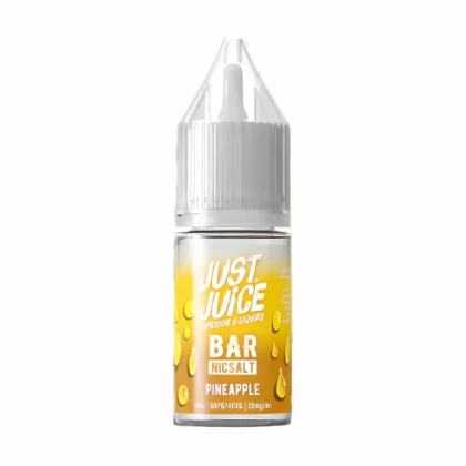 Just Juice Bar Pineapple Nic Salt Vape Juice- 10 Pack - Strength 20mg