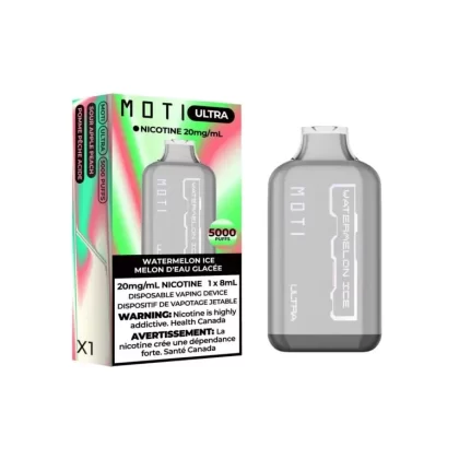 Moti Ultra 5000 Puffs Disposable – Watermelon Ice - Ecigdepot