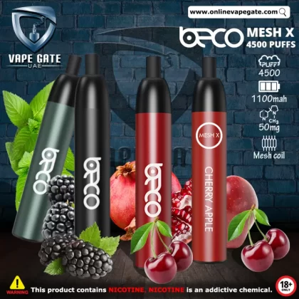 Vaptio Beco Mesh X Disposable Vape (4500 Puffs) - Red Wine / 50 mg