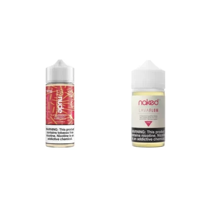 Naked 100 Lava Flow + Nude SCP 2 Bottle Bundle - 180mL (60mL + 120mL); Vape Product, Vape Product