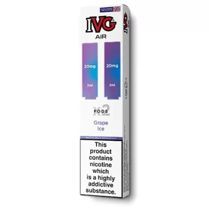 Grape Ice IVG Air Pods – 5 packs or 10 packs