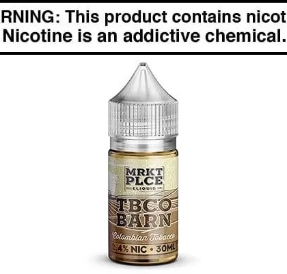 COLOMBIAN TOBACCO BY TBCO BARN SALTS 30ML - Vapejuice