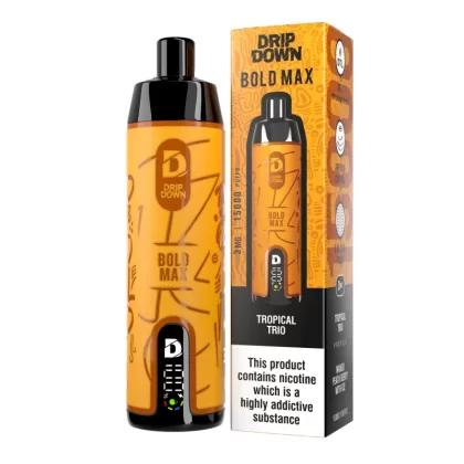 Drip Down Bold Max Tropical Trio – 15000 Puffs 3mg DTL Disposable Vape