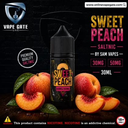 Sweet Peach Saltnic 30ml - Sam Vapes - 50 mg / 30 ml