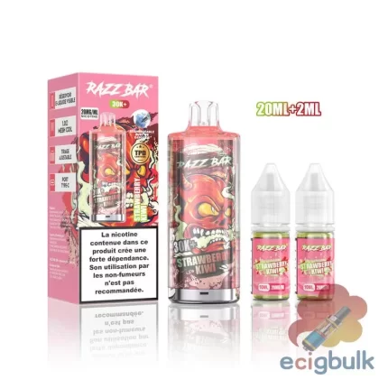 Razz Bar 30K+ Rechargeable Vape – 30K Puffs, Adjustable Airflow Kit