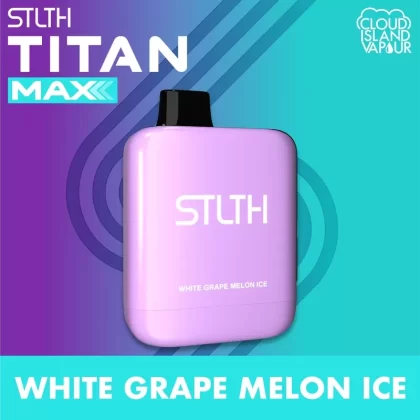 STLTH TITAN MAX Disposable Vape – White Grape Melon Ice